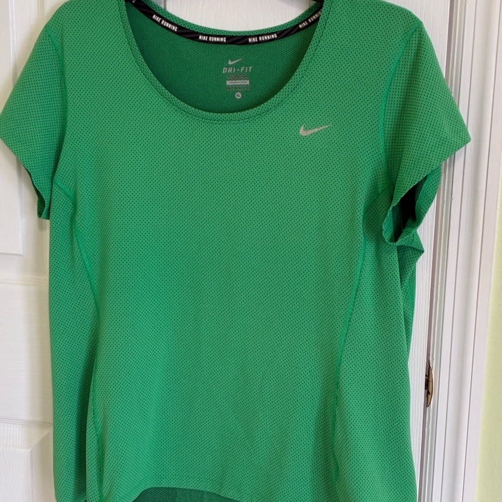 Nike Women's Short Sleeve Green Tee